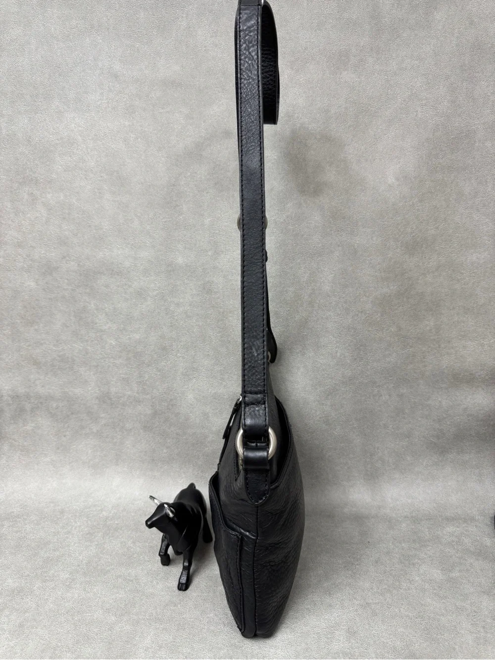 Cole Haan Black Pebbled Leather Crossbody Bag